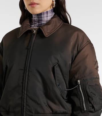 Bomber cropped con pelliccia sintetica | Acne Studios