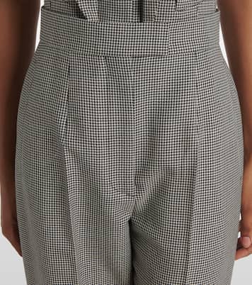Pantaloni a gamba larga in lana e mohair | McQueen