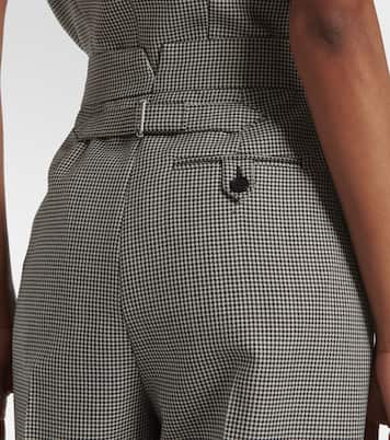 Pantaloni a gamba larga in lana e mohair | McQueen