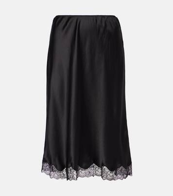 Gonna sottoveste Irene in charmeuse | The Row