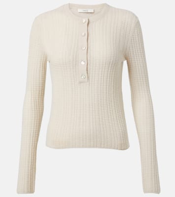 Camiseta con botones de cachemir y seda | Vince