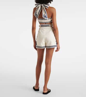 Shorts Marine in cotone con stampa | Alémais