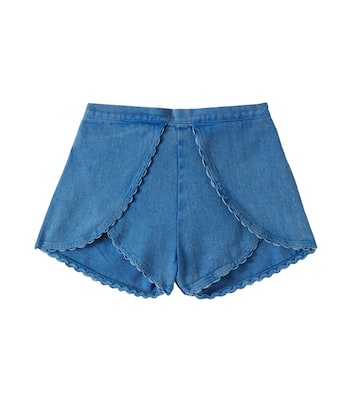 Asya scalloped denim shorts | Louise Misha
