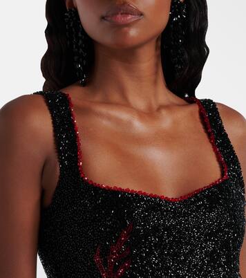 Marina embellished minidress | Clio Peppiatt