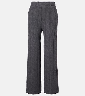 Ebba low-rise cashmere wide-leg pants | Lisa Yang
