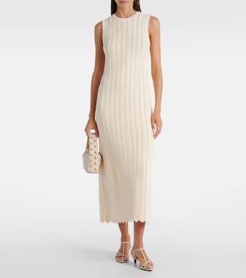Vestido midi Sissi calado de algodón | Altuzarra