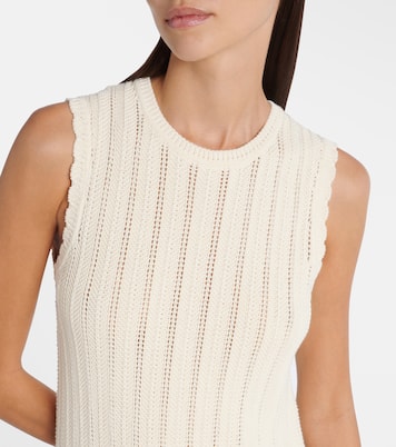 Vestido midi Sissi calado de algodón | Altuzarra