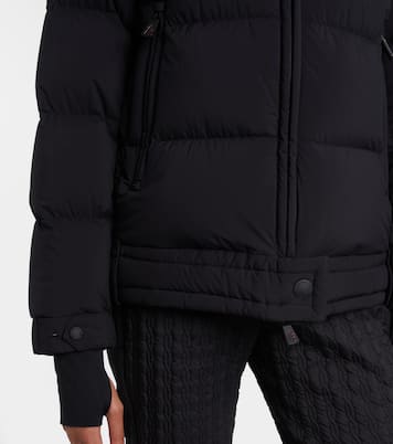 Arabbas shearling-trimmed hooded down ski jacket | Moncler Grenoble