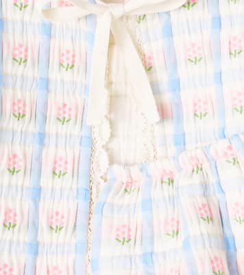 Baby Zora knitted cotton-blend top and bloomers set | Bebe Organic
