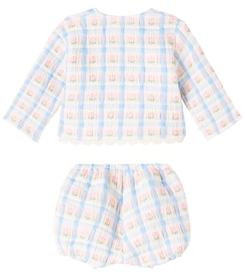 Baby Zora knitted cotton-blend top and bloomers set | Bebe Organic