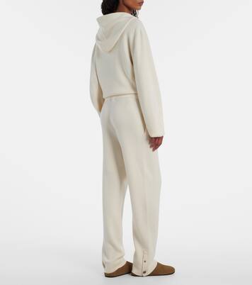 Embellished cashmere wide-leg pants | God's True Cashmere