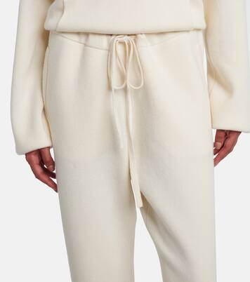 Embellished cashmere wide-leg pants | God's True Cashmere