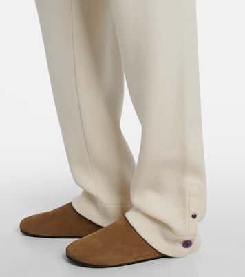 Embellished cashmere wide-leg pants | God's True Cashmere