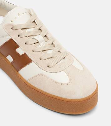 Zapatillas H681 de piel y ante con plataforma | Hogan