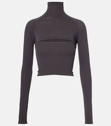 Second-Skin 크롭 컷아웃 탑 | Alaïa