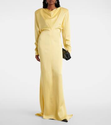 Vestido de fiesta de satén | Stella McCartney
