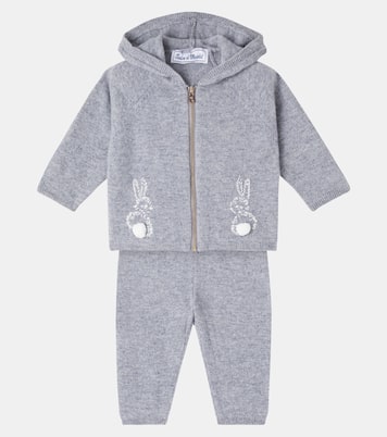 Baby embroidered wool and cashmere tracksuit | Tartine et Chocolat