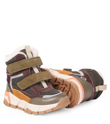 Lucka Tex leather-trimmed boots | Wheat