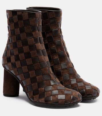 Ankle Boots Atomic aus Leder und Veloursleder | Bottega Veneta