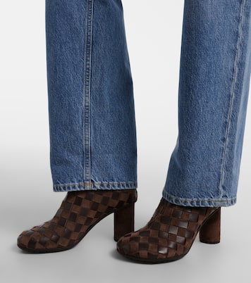 Ankle Boots Atomic aus Leder und Veloursleder | Bottega Veneta