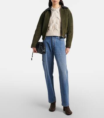 Ankle Boots Atomic aus Leder und Veloursleder | Bottega Veneta