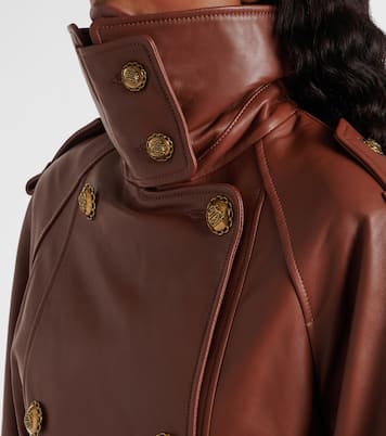 Hypnotic cropped leather jacket | Zimmermann