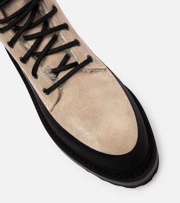 Dolomite shearling-lined suede combat boots | Le Monde Béryl