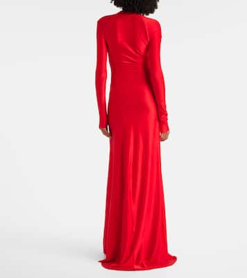 Gathered jersey maxi dress | Victoria Beckham