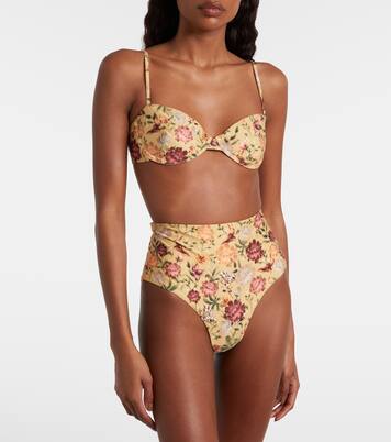 Magdalena floral bikini top | Agua by Agua Bendita