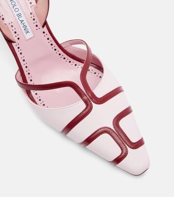 Sarto 90 레더 슬링백 펌프스 | Manolo Blahnik