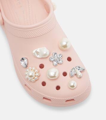 x Crocs zuecos con plataforma adornados  | Simone Rocha