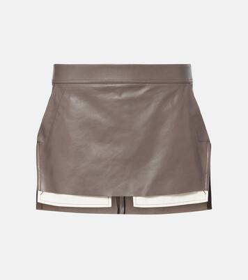 Minifalda Fog de piel | Rick Owens