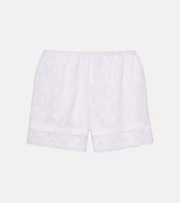Floralie floral cotton-blend voile shorts | Eres