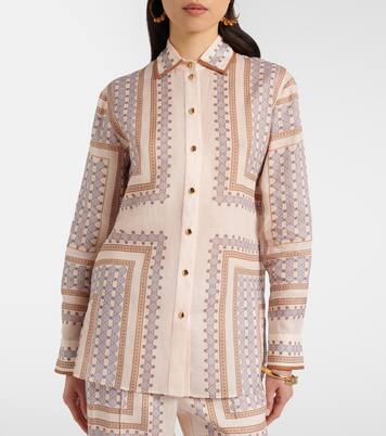 Camisa de ramio estampada | Zimmermann