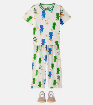 Alien cotton jersey sweatpants | Mini Rodini