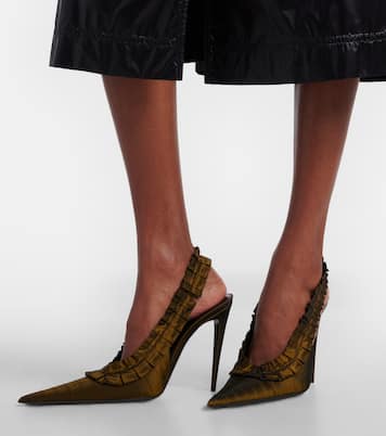 Pumps slingback Madeleine in taffetà | Saint Laurent