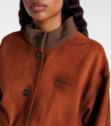 Bomberjacke aus Veloursleder | Miu Miu