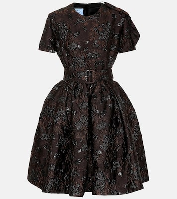 Verziertes Minikleid aus Cloqué | Prada