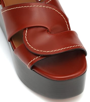 Sandales à plateforme en cuir | Chloé
