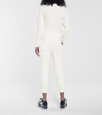 Ribbed wool-blend straight pants | Stella McCartney