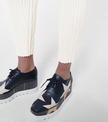 Ribbed wool-blend straight pants | Stella McCartney