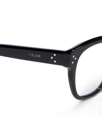 Square glasses in black Celine Eyewear Mytheresa