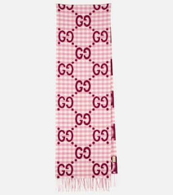Sciarpa in jacquard GG di lana | Gucci