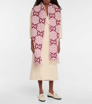 Sciarpa in jacquard GG di lana | Gucci