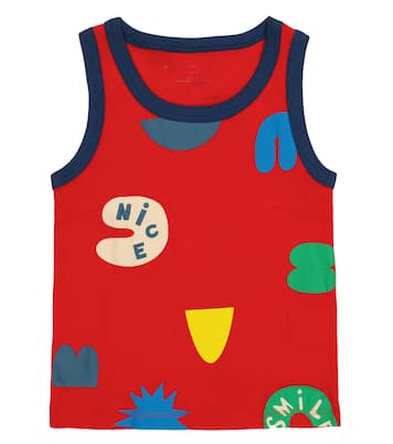 Set of 7 printed cotton tank tops | Stella McCartney Kids