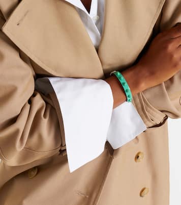 Loubilink embellished leather bracelet | Christian Louboutin