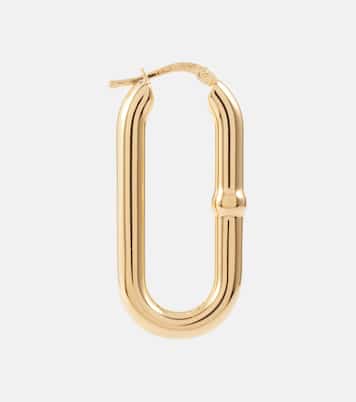 Orecchini a cerchio Chains bagnati in oro | Bottega Veneta