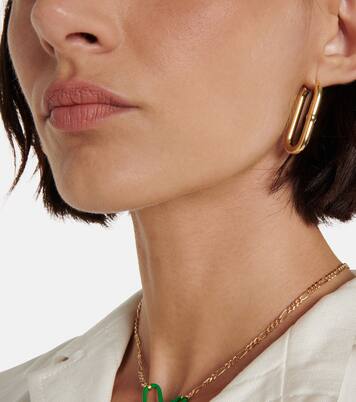 Orecchini a cerchio Chains bagnati in oro | Bottega Veneta