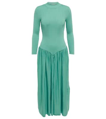 Mockneck wool midi dress | Stella McCartney