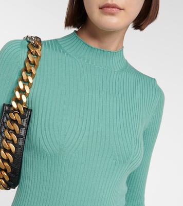 Mockneck wool midi dress | Stella McCartney